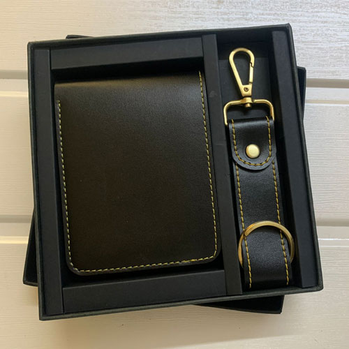 Wallet and keychain set