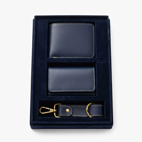 Wallet cardholder and keychain set